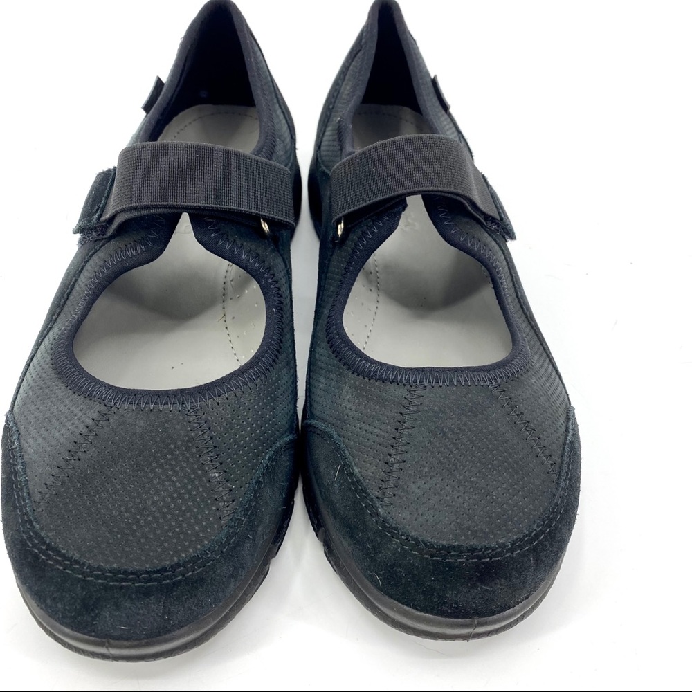 HOTTER Aura STD Mary Jane comfort shoes 8.5 blk.